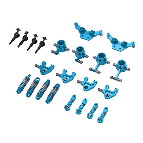 Alomejor Metall RC Car Upgrade Teile Kit Exquisite Aluminiumlegierung Stoßdämpfer CVD -Antriebswelle für K969 1/28 RC -Autoventilatoren (Blue) von Alomejor