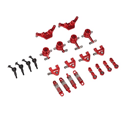 Alomejor Metall RC Car Upgrade Teile Kit Exquisite Aluminiumlegierung Stoßdämpfer CVD -Antriebswelle für Wltoys K969 1/28 RC -Autoventilatoren (Rot) von Alomejor