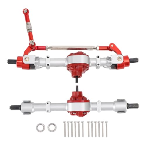 Alomejor Metall -Zahnrad -Achs -Set, Gebaut für Letzte RC -Vorder- und Hinterachse, das Aussehen für FJ45 1/12 RC -Auto Verbessern (Silver) von Alomejor
