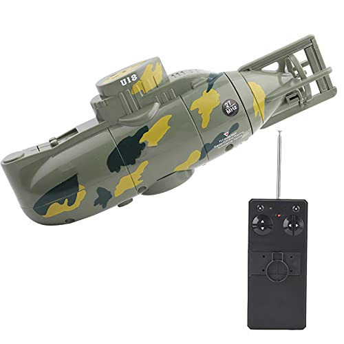 Alomejor Mini-Simulation Military Remote Control 6-Kanal-U-Boot-Spielzeugmodell(Grün) von Alomejor