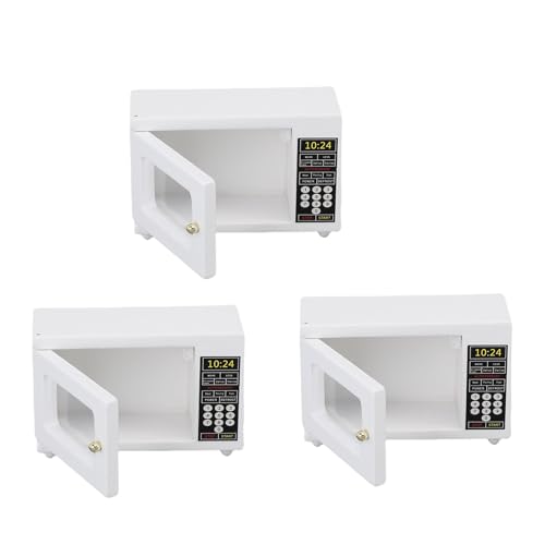 Alomejor Miniaturpuppenhaus Mikrowelle Royal Design 1:12 Puppenskala Verbessert das Küchenholz weiß 3 Pack Alomejor Miniaturpuppenhaus Mikrowelle Royal Design 1:12 Puppenskala Verbessert das Küchenholz weiß 3 Pack von Alomejor