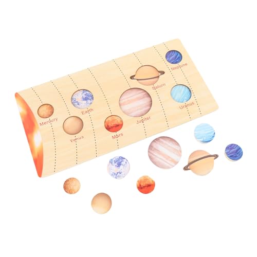 Alomejor Movable Planets Solar System Model Brettspiel mit Paarungsaktivitäten, Verbesserung des Logischen Denkens, Praktisches Instrument für die Frühkindliche Bildung von Alomejor