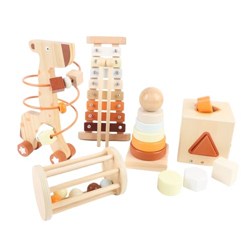Alomejor Musikspielzeug für Musikinstrumente, Baby -Percussion -Musik -Set mit Tierisch Geformten Spielzeugförmigen Blöcken für von Alomejor
