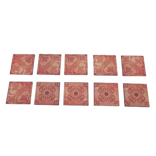 Alomejor Premium -Holzhaus -Hausböden Realistisch 1:12 Miniaturpuppenhausfliesen für Endlose Spielabenteuer (60 Stück) von Alomejor