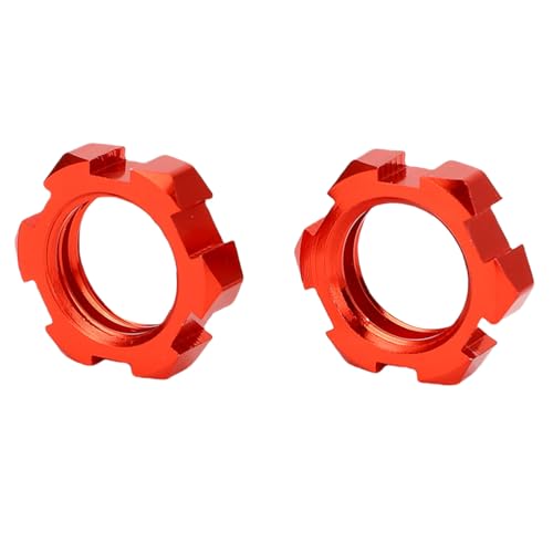 Alomejor Premium Metal Splined Wheel Hubs Adapter Verbessert das Handling für Slash, Rustler, Stampede, Bandit, Metall -Roll -Rad Hubs Adapter für RC Autos (Rot) von Alomejor