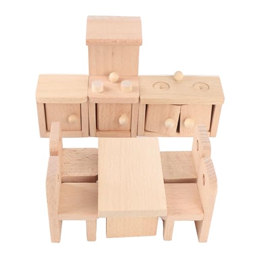 Alomejor Puppenhaus Möbel, Küchen Zubehör, Mini-Haus-Miniatur-Küchen Set für Mädchen, Kleinkinder von Alomejor