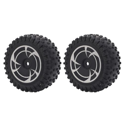 Alomejor RC -Auto Hintere Gummi -Reifen -Kunststoff -Hub Starke Griffstabilität mit Plastiknabe für RC -Auto -Hinterräder Reifenersatz von Alomejor