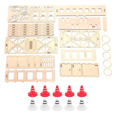 Alomejor RC -Auto -Holzhindernis Leicht zu Montieren mit Hoher Dichte -Board -Hindernisse für LDARC X43 M58 1/43 Skala RC Crawler von Alomejor