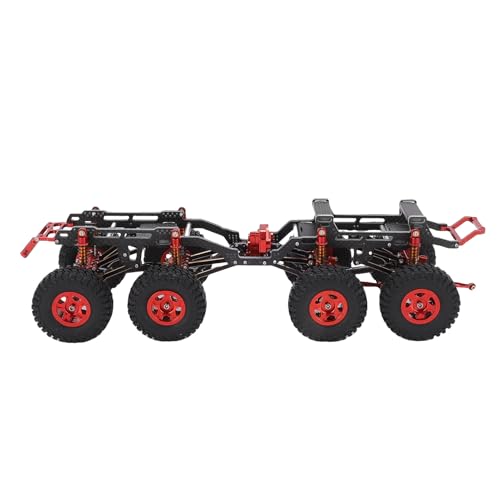 Alomejor RC -Automobil -Chassis Ersatz (Schwarz Rot) von Alomejor