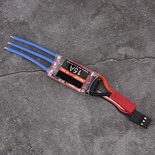 Alomejor RC Car Binstlosen ESC -Fernbedienungs -Upgrade Zubehör, 15A Motor Speed Controller mit JST Netzstopfen, Einfach zu Tragen für das Spielen Im Freien von Alomejor
