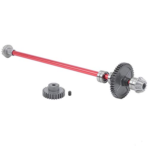 Alomejor RC Center Getriebeswelle Motor Zahnrad für Wltoys 144001 1:14 Auto, Leichtes Upgrade, Geeignet für Rennliebhaber (Rot) von Alomejor