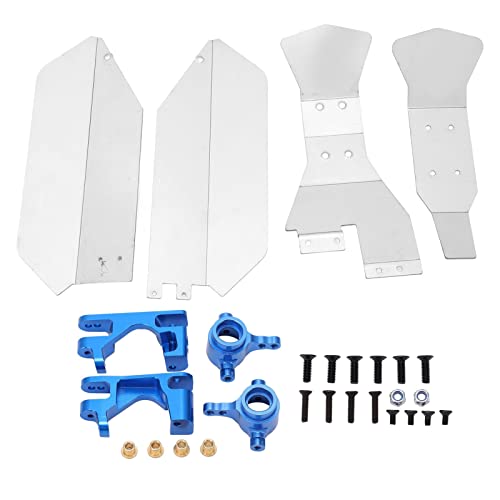 Alomejor RC -Chassis -Panzerung, Hochwertiger Edelstahl + Aluminiumlegier Schutz Cover Upgrade Teile für Slash 4WD Short LKW (Blue) von Alomejor