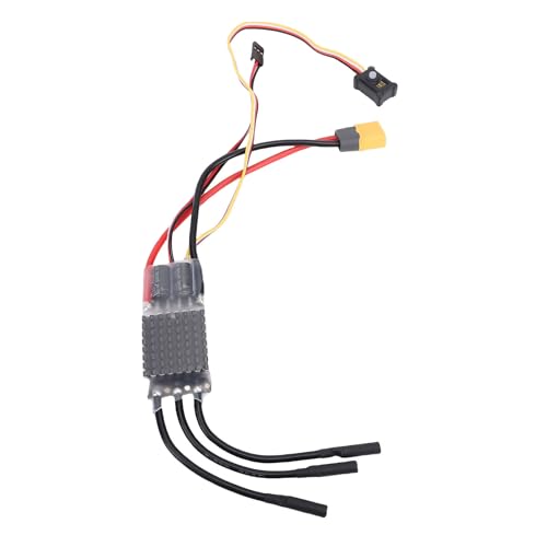 Alomejor RC Crawler Car Simpus Electronic Speed ​​Controller 80A für SCX10 1/8 1/10 Axialautos, Einstellbare BEC -Ausgabe für RC -Enthusiasten von Alomejor