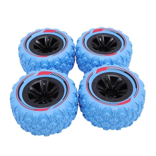 Alomejor RC Crawler -Reifen, 4PCS 1:14 1:16 RAUBBER -RIMEN -Zeiten FÜR WLTOYS 144001 144010 144011 144016 (Blue) von Alomejor