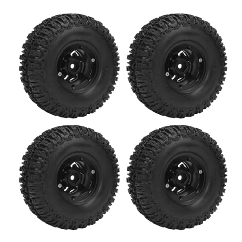 Alomejor RC Crawler Wheel Hubs Set 4PCS RC Crawler Wheel Tyre Set mit Einzigartigem Scimitar -Design Passt für Verschiedene Stabilität und Steuerung für Verbesserte Stabilität und von Alomejor