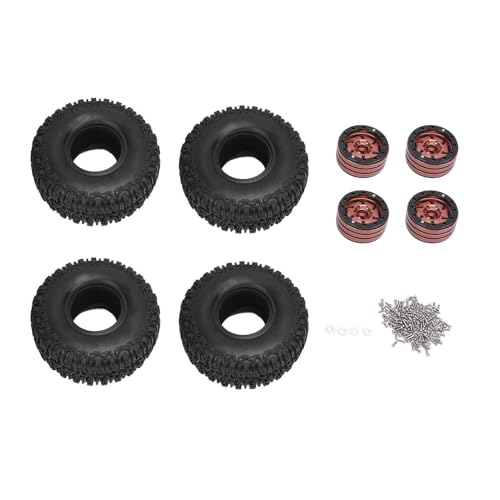 Alomejor RC Crawler Wheel Hubs Set 4PCS RC Crawler Wheel Tyre Set mit Einzigartigem Scimitar -Design Passt für Verschiedene Stabilität und Steuerung für Verbesserte Stabilität und Alomejor RC Crawler Wheel Hubs Set 4PCS RC Crawler Wheel Tyre Set mit Einzigartigem Scimitar -Design Passt für Verschiedene Stabilität und Steuerung für Verbesserte Stabilität und von Alomejor