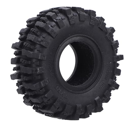 Alomejor RC Crawler Wheel -Reifen mit Kunststoffscheibe Besser Griff Handhabung Leicht für SCX24 1/24 Kompatibilität und Realismus von Alomejor