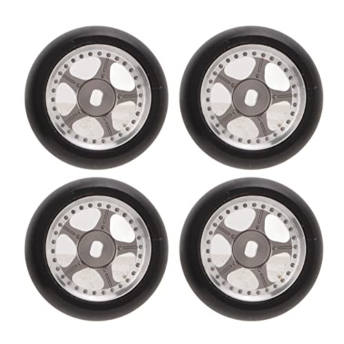 Alomejor RC Drift Tire Glossy Aluminiumlegierung Stark für 1/28 RC -Auto, 4pcs für K969 / K989 / P929, Umweltfreundliches Material (Ti-Farbe) von Alomejor