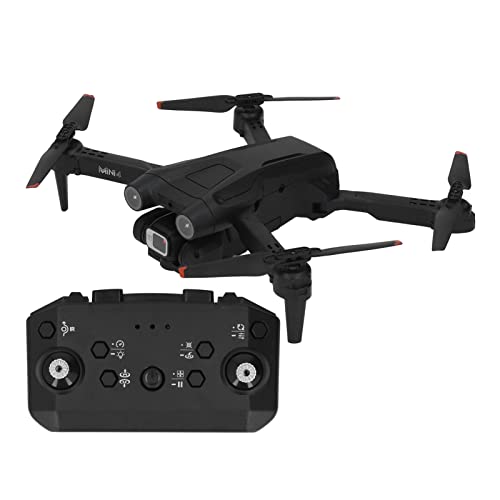 Alomejor RC-Drohne, 4K-HD-Kamera Mini 4 Faltbare Headless-Modus-Drohne für 14+ Zum Fotografieren (Dreifache Batterie) von Alomejor