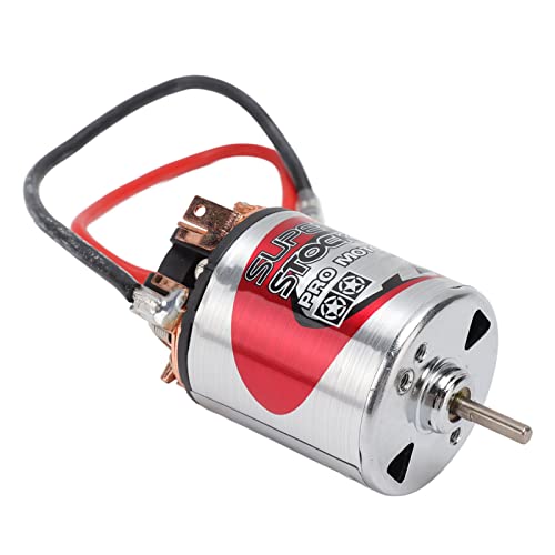 Alomejor RC Gebürsteten Motor 540 Wasserdichtem Hochtorsionsmotor für RC -Klettern, Silbermaterial Ersatzteil für 1/10 Kletterautos (17T) von Alomejor