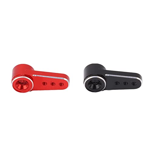 Alomejor RC Metal Servo Hornarm Arm Premium Aluminiumlenker für Axiale SCX24 1/24 RC -Auto Red Black Set Alomejor RC Metal Servo Hornarm Arm Premium Aluminiumlenker für Axiale SCX24 1/24 RC -Auto Red Black Set von Alomejor