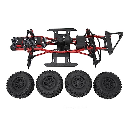 Alomejor RC-Rahmen-Chassis RC-Car-Chassis, RC-Car-Chassis für AXIAL SCX10 90046 1/10 Crawler Car Vehicle Scale Zubehör von Alomejor