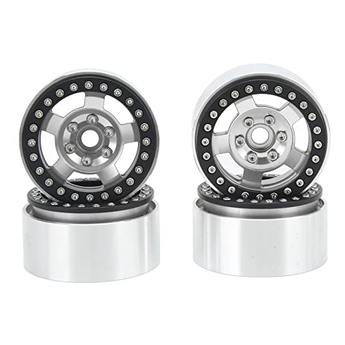 Alomejor RC Rcelage Aluminium Aluminiumrollen Verringern die Verbesserung des Schweregrads des Ertragswiderstands für 1/10 RC -Autos für SCX10 MST Axial (Silver) von Alomejor