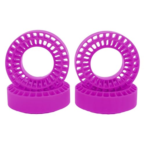 Alomejor RC-Silikon-Reifeneinsätze Rüsten Ihr 1/10 RC Crawler-Auto mit Silikon-Radeinsätzen für eine Verbesserte Kletterleistung auf (Purple) von Alomejor