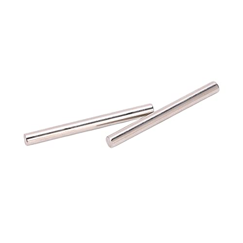 Alomejor RC -Stahlhän Derlebige Upgrade -Set für Typhon 1/10 RC Auto, Korrosionsbeständige Suspensionsscharnierstifte für Auto Enthusiasten, Silber 2pcs von Alomejor