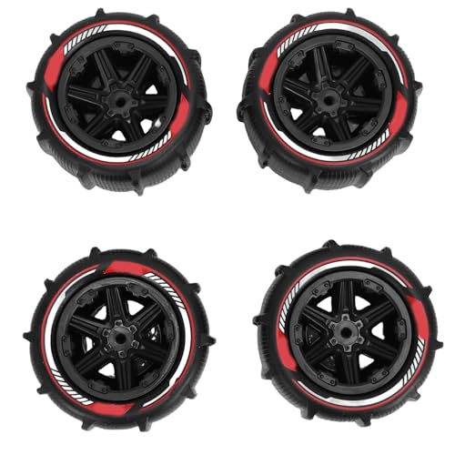Alomejor RC Wheel Preddle -Replacement Set GUP 144001 144010 144011 144016, 4 STCS 3,37 X 2,11 Zoll mit Geschützter Motorhaube, Geeignet für Verschiedene, Einfache Installation von Alomejor