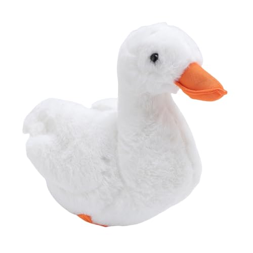 Alomejor Simulation Entenplüschspielzeug Entzückende Design und Handwerkskunst für den Sammler von Niedlichen Plüsch -Enten -Stofftierkollektoren (White) von Alomejor
