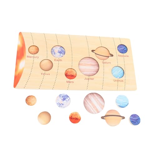 Alomejor Solarsystem Puzzlespielzeugmodell 8 Planeten Basswood Space Toy für Vorschullernen Logisch Denken Alomejor Solarsystem Puzzlespielzeugmodell 8 Planeten Basswood Space Toy für Vorschullernen Logisch Denken von Alomejor