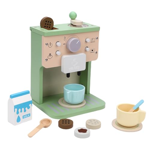 Alomejor Spielen Sie Küchenzubehör Kaffeemaschine Spielzeug, Küchengeräte mit Kaffeemaschine für Mädchen von Alomejor