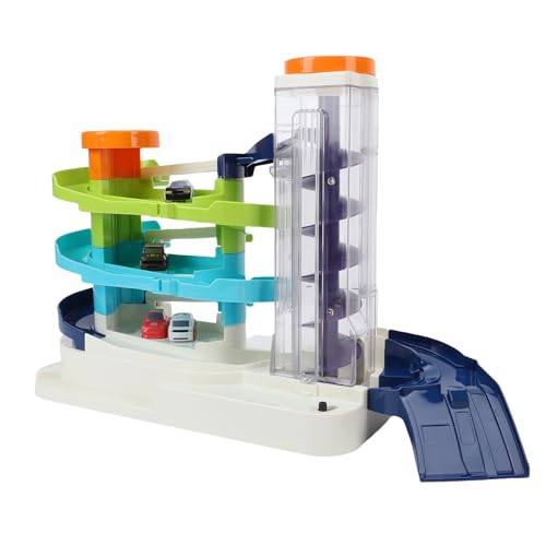 Alomejor Toy Car Garage mit Multi -Layer -Track, City Garage Playset Kleinkindspielzeug für Lernen Verkehrsregeln Lernen von Alomejor