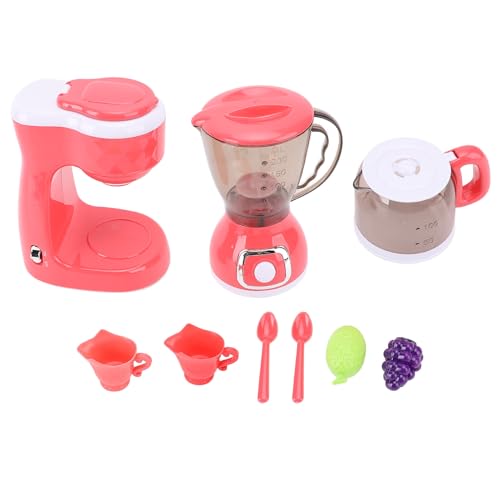 Alomejor Toy Coffee Maker und Mixer, Spielen Sie Küchenset, Tun Sie Rollenspielzeug, das für Kleine Köche Im Alter von 3,4,5 Geeignet Ist von Alomejor