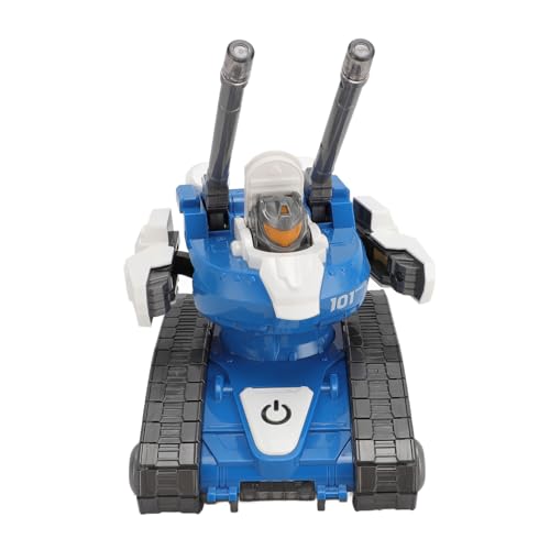 Alomejor Transformieren von Stunt -Tank -Roboter Spielzeugauto mit Glühendem Design Automatischer Fahrstunt Rotation für Kinderspiele (Blue) von Alomejor