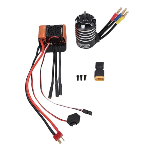 Alomejor Verbesseren Sie den Gen 2 4300KV Sans Bais Motor mit ESC 60A ESC -Kombination ohne Bürste, Hohe Leistung und Torsion für 1/10 1/12 RC -Auto LKW, Einfach zu Programmieren Alomejor Verbesseren Sie den Gen 2 4300KV Sans Bais Motor mit ESC 60A ESC -Kombination ohne Bürste, Hohe Leistung und Torsion für 1/10 1/12 RC -Auto LKW, Einfach zu Programmieren von Alomejor