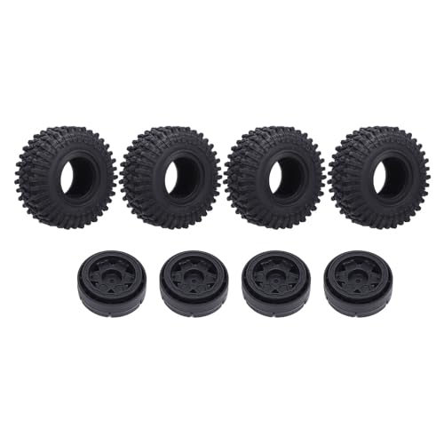 Alomejor Verbesserte Stabilität RC -Auto Reifen Abriebofkunststoff Reifenset mit Radnabe für Axiales SCX24 1/24 Crawler Car Alomejor Verbesserte Stabilität RC -Auto Reifen Abriebofkunststoff Reifenset mit Radnabe für Axiales SCX24 1/24 Crawler Car von Alomejor
