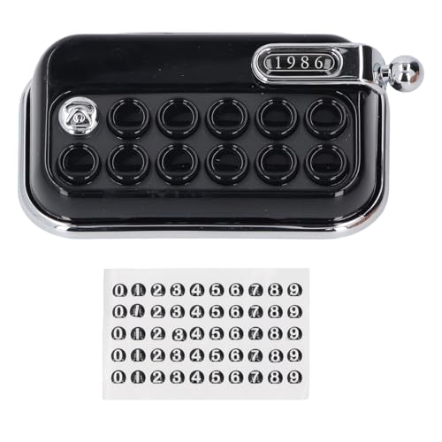 Alomejor Vintage Schreibmaschine Auto Parkbenachrichtigung Retro Design Einzigartige Persönlichkeit Hausdekor Ornamente Auswahl für Freunde (Black) von Alomejor
