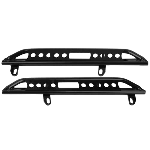 Alomejor Vivid RC Metal Side Pedalplatte für Axiale SCX10 III AX103007 RC -Auto, Ausgezeichnete Ladungskapazität, Bequeme Ersatzteile, Schwarze 2pcs von Alomejor