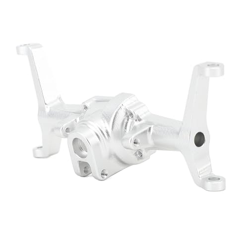 Alomejor Vorderachsgehäusegehäuse aus Aluminiumlegierung, Verbreitertes Design für 1/18 4WD CP18P RC-Car Verbessert die Offroad-Leistung (Silver) von Alomejor