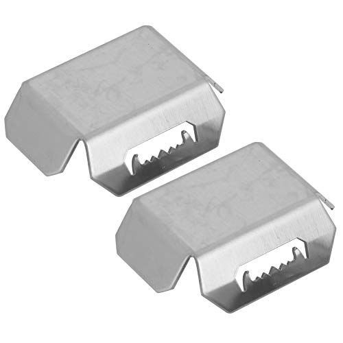 Alomejor Vordere Hintere Edelstahl -Axialschutzpanzerung für 1/10 Axial Capra Axi232006 RC -Auto, 2pcs Silber Hinterachse Schaltplatte Ersatzteile Teile von Alomejor