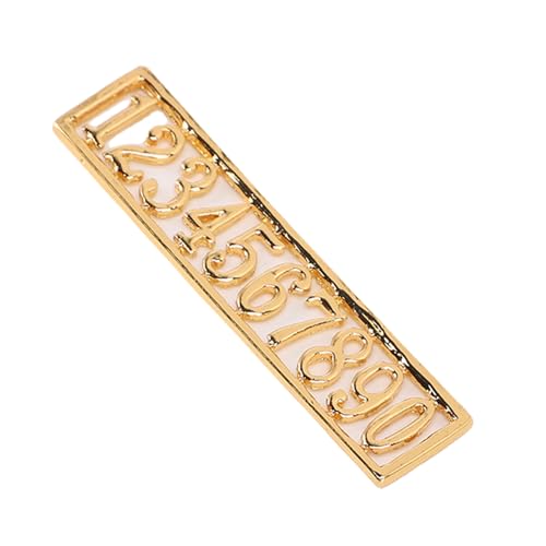 Alomejor Zahlen für Türen des Hauses der Miniaturpuppen in der Premium -Liga -Zahlen für Die Dekoration Die Idealen Puppen für Die Familie Die von Alomejor