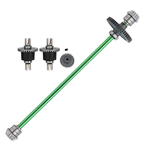 Alomejor Zentralantriebswellenmotor -Zahnrad für WLTOYS 144001 RC -Auto, Langlebiges Legierungs RC Autozubehör für eine Verbesserte Leistung, Geeignet für WLTOYS 1/14 Car (Green) von Alomejor