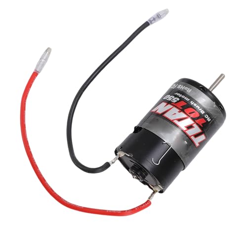 Alomejor wasserdichte 550 Gebürstete Motor Effiziente Wärmeabteilung, RC -Automotor für Axial SCX10 AXI03007 JL 90046, Kühllüfter Enthalten von Alomejor