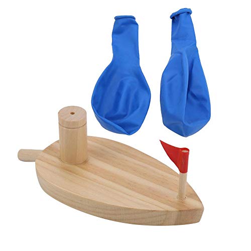 Ballonboot Ballonbetriebene Hölzerne Boot Cartoon Kinder Wasser spielen Badespielzeug Ballonboot Ballonbetriebene Hölzerne Boot Cartoon Kinder Wasser spielen Badespielzeug von Alomejor