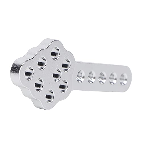 Einstellbare 2 PCs Stoßabsorptionen für RC -Crawler -Autos, Metall Nur für 1/10 RC Crawler Car, Aluminiumlegierung, Blau/Schwarz/Rot/Silber aus (SILVER) von Alomejor