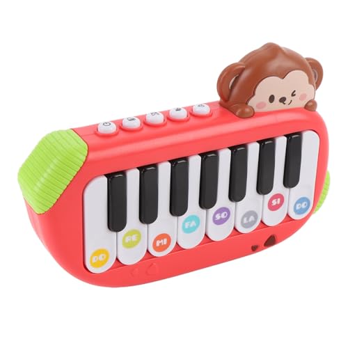 Elektronisches Klavierspielzeug, Miniatur -Klavier -Keyboard -Spielzeugpocket -Musikinstrument für (Rot) von Alomejor