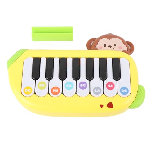 Elektronisches Klavierspielzeug, Miniatur -Klavier -Keyboard -Spielzeugpocket -Musikinstrument für (Yellow) von Alomejor