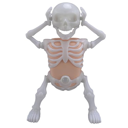 Glow Dancing Skeleton Spielzeug Spaß und Schrulliges Design mit Cooler Beleuchtung und Soundeffekten für Glow Dancing Skeleton Spielzeug Spaß und Schrulliges Design mit Cooler Beleuchtung und Soundeffekten für von Alomejor